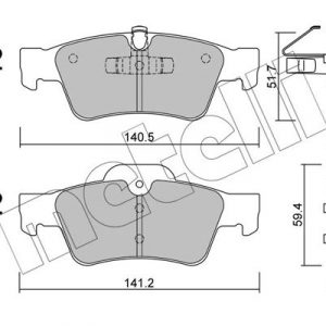 Колодки тормозные задние дисковые к-кт