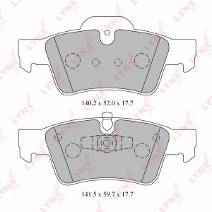 Колодки тормозные задние дисковые к-кт