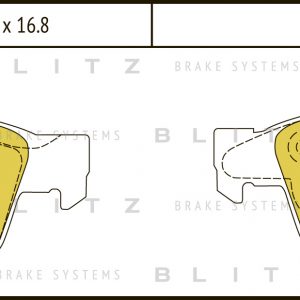 Колодки тормозные задние дисковые к-кт