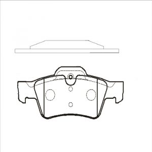 Колодки тормозные задние дисковые к-кт