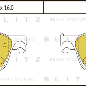 Колодки тормозные передние к-кт