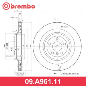 Диск тормозной задний