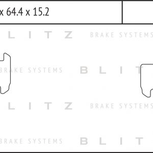 Колодки тормозные задние дисковые к-кт