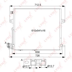 Радиатор кондиционера (конденсер)