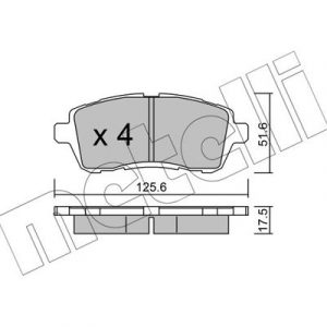 Колодки тормозные передние к-кт