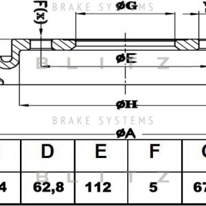 Диск тормозной задний