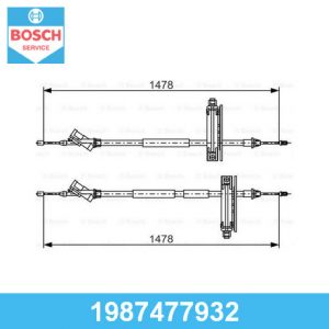 Трос стояночного тормоза