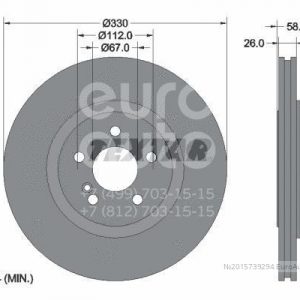 Диск тормозной задний