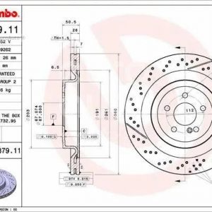 Диск тормозной задний