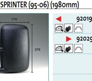 Зеркало левое механическое