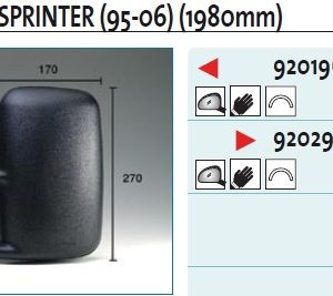 Зеркало правое механическое