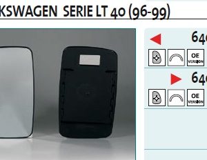 Стекло зеркала электрического правого