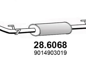 Глушитель средняя часть