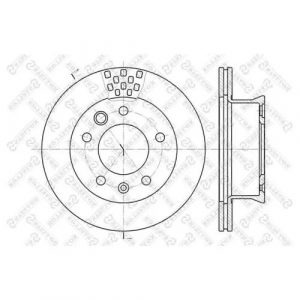 Диск тормозной передний вентилируемый