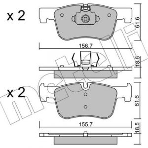Колодки тормозные передние к-кт