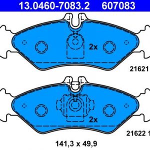 Колодки тормозные задние дисковые к-кт