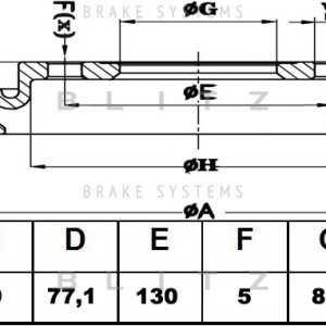 Диск тормозной передний вентилируемый