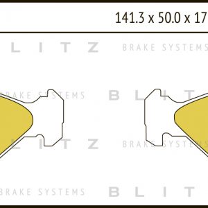 Колодки тормозные задние дисковые к-кт
