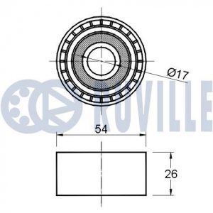 Ролик-натяжитель ручейкового ремня