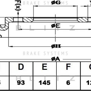 Диск тормозной задний