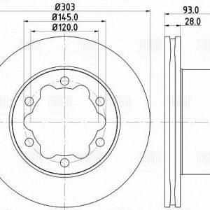 Диск тормозной задний