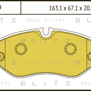 Колодки тормозные передние к-кт