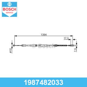 Трос стояночного тормоза