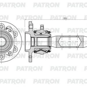 Полуось задняя левая