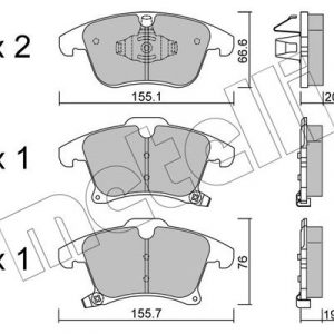 Колодки тормозные передние к-кт