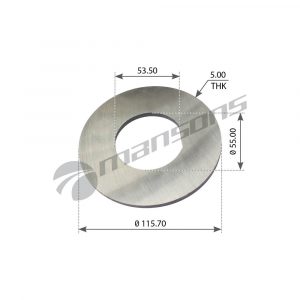 Шайба стопорная ступичной гайки