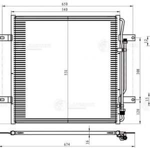 Радиатор кондиционера (конденсер)