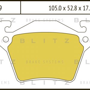 Колодки тормозные задние дисковые к-кт