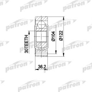 ШРУС внутренний передний