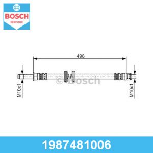Шланг тормозной передний