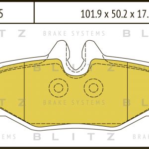Колодки тормозные задние дисковые к-кт