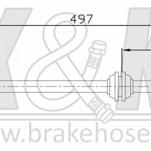 Шланг тормозной передний