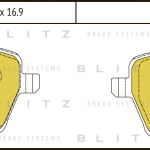 Колодки тормозные передние к-кт