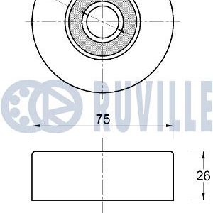 Ролик-натяжитель ручейкового ремня