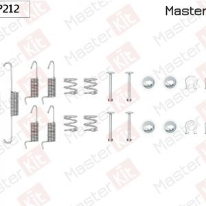 Установочный к-кт колодок ручного тормоза