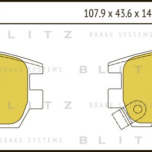 Колодки тормозные задние дисковые к-кт