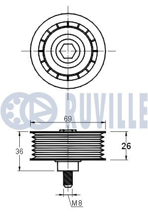 Ролик дополнительный руч. ремня