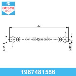 Шланг тормозной задний правый