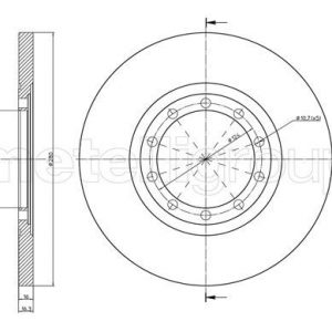 Диск тормозной задний