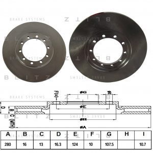 Диск тормозной задний