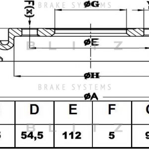 Диск тормозной передний вентилируемый