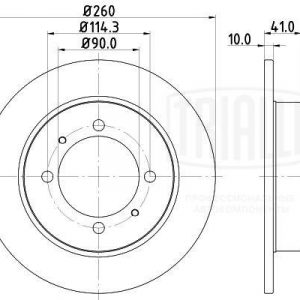 Диск тормозной задний