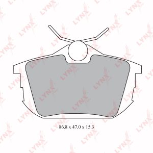 Колодки тормозные задние дисковые к-кт