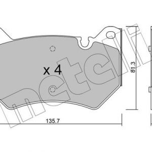 Колодки тормозные передние к-кт