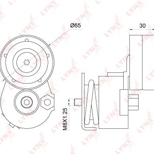 Ролик-натяжитель ручейкового ремня