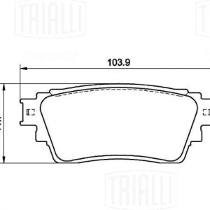 Колодки тормозные задние дисковые к-кт